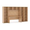 sestavy knihoven integro se stolem nizsi sirsi 3350 x 700 400 x 1923 mm buk 15408