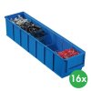 plastovy regalovy box shelfbox typ b 91 x 400 x 81 mm 16 ks modry 115215