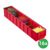 plastovy regalovy box shelfbox typ c 91 x 500 x 81 mm 16 ks cerveny 115304