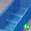 Děliče pro plastové boxy ShelfBox, 85 mm, 4 ks