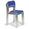 plastova jidelni zidle aska cerna chromovane nohy 37292