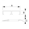 Nájezdové rampy MEDIUM, pár, délka 3500 x šířka 215 mm