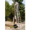 Hliníkový trojdílný výsuvný žebřík VENBOS HOBBY, 3x11 příček, 6,75 m