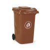plastova popelnice 240 litru hneda 16871