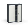plechova policova skrin metal 1150 x 950 x 400 mm 2 police tmave seda seda 17791