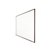 Bílá magnetická popisovací tabule s keramickým povrchem boardOK, 1500 x 1200 mm, hnědý rám