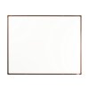 bila magneticka popisovaci tabule s keramickym povrchem boardok 1500 x 1200 mm hnedy ram 16436