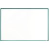 bila magneticka popisovaci tabule s keramickym povrchem boardok 1800 x 1200 mm zeleny ram 16443
