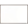 bila magneticka popisovaci tabule s keramickym povrchem boardok 1800 x 1200 mm hnedy ram 16445