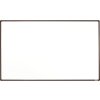 bila magneticka popisovaci tabule s keramickym povrchem boardok 2000 x 1200 mm hnedy ram 16452
