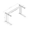 kancelarsky psaci stul primo flexible 180x80 cm grafit 109226