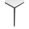 jidelni stul 120x80 cm tmave seda podnoz bila 16662