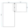 rohovy kancelarsky stul primo flexible 160x160 cm seda 40093