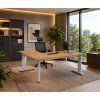 rohovy kancelarsky stul primo flexible 160x140 cm seda 149416