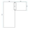rohovy kancelarsky stul primo flexible 180x160 cm grafit 40076