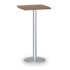 koktejlovy stul olympo ii 660x660 mm seda podnoz deska orech 88323