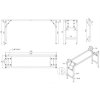 konferencni stul fast ready 170x50 cm sedostribrna podnoz dub prirodni 118600