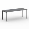 jednaci kancelarsky stul primo square 200x80 cm cerna podnoz grafit 106160