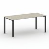 jednaci kancelarsky stul primo infinity 180x90 cm cerna podnoz dub prirodni 103770