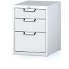 dilensky zasuvkovy box na naradi mechanic 3 zasuvky 480 x 600 x 662 mm sede dvere 18060