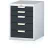 dilensky zasuvkovy box na naradi mechanic 5 zasuvek 480 x 600 x 662 mm antracitove dvere 18064