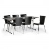Skládací konferenční stůl FOLD, 1800x800 mm, wenge + 6x židle CAPRIO