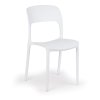Jídelní stůl 180x90 + 6x  plastová židle REFRESCO bílá
