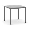Stůl jídelní, šedý 800 x 800 + 4 konferenční židle Viva šedé
