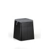 plastovy taburet s polstarkem billy cerny 24974