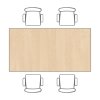 jidelni stul trivia 120x80 cm seda podnoz briza 119941