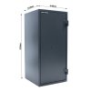 Ohnivzdorný nábytkový trezor FIRE HERO 100, 950 x 440 x 450 mm, mechanický - na klíč