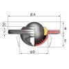 Kuličková dopravní jednotka 1035 CrC ocel, průměr koule 31,7 mm