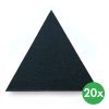 akusticky panel samolepici trojuhelnik 20x20x20 cm 20 ks cerna 116193
