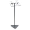 stojan pro odber letaku 2xa4 dratena kapsa sedostribrny 30246