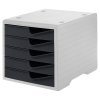 tridici box 5 zasuvek seda antracit 30644