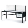 antistaticky dilensky esd stul s perfopanelem 2 zasuvkovy box na naradi 1800x800x745 985 mm 35233