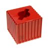plastovy box pro upinac nastroje typu abs 50 modul 8x8 1 dutina cervena 35596