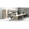 Stůl jednací SOLID + 1x přísed, 2100 x 1250 x 743 mm, dub přírodní
