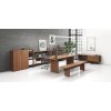 Stůl single SOLID, 1800 x 800 x 743 mm, ořech