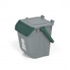 Plastový odpadkový koš na třídění odpadu ECOLOGY, šedá/zelená