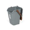 Plastový odpadkový koš na třídění odpadu ECOLOGY II, 35 l, šedá/hnědá