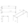 jednaci stul primo square 180x80 cm buk stolni zasuvka typ i stribrna 117998