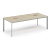 jednaci stul primo invitation 240x120 cm dub prirodni 2x stolni zasuvka typ iii stribrna 36825