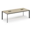 jednaci stul primo invitation 240x120 cm dub prirodni 2x stolni zasuvka typ iii cerna 36830