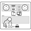 Zásuvkový box TYP II - výklopný, 2x zásuvka, USB-A + USB-C, 2x RJ45 port, stříbrná