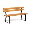 Parková lavička STANDARD s opěradlem, 1500 mm, limba