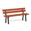 venkovni lavicka woody s operadlem 1500 mm mahagon tmavy 47874