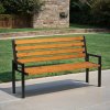 venkovni lavicka city s operadlem 1660 mm limba 116763