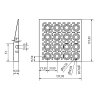 rohovy najezd griptil 4 ks sedy 48844