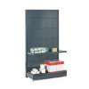 prodejni regal jednostranny perfo steny 2200 x 1000 x 450 mm pridavny antracit 140866